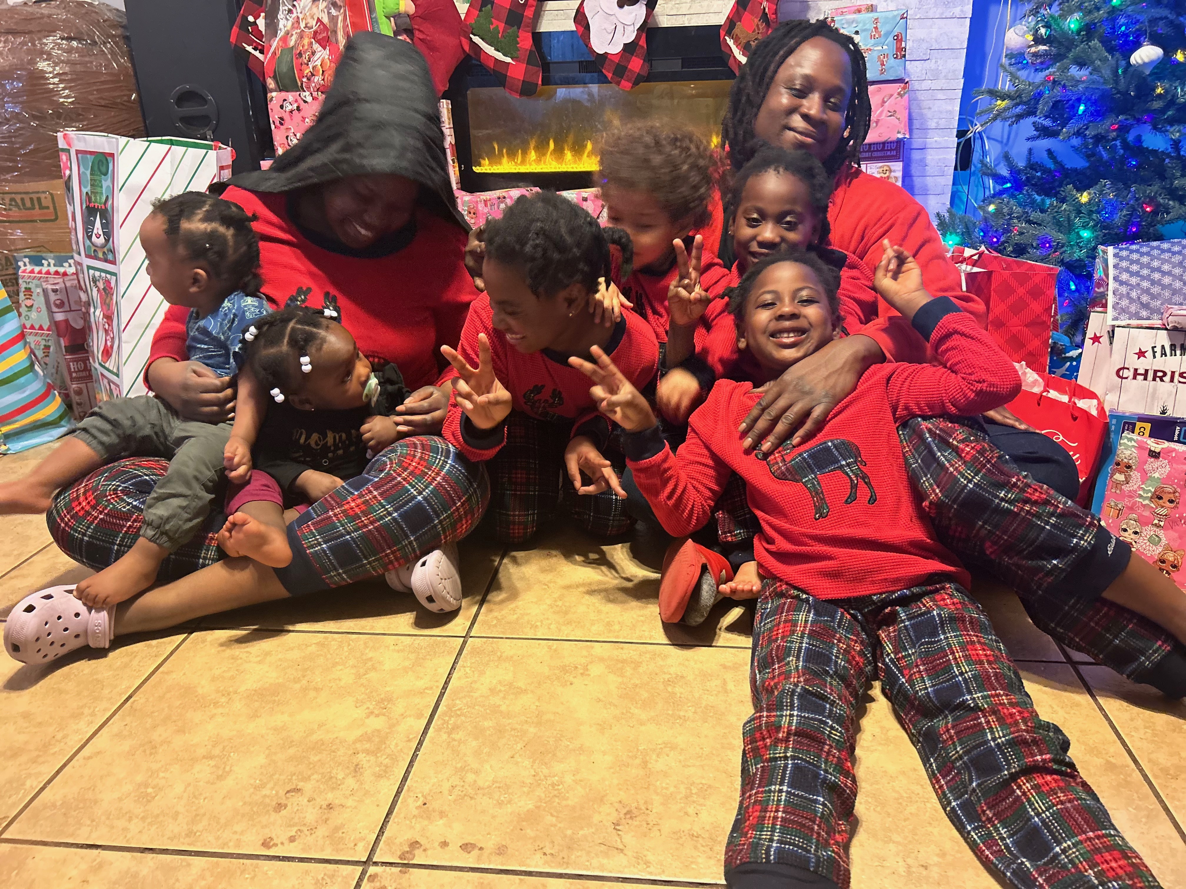 Duffy celebrating Christmas with his family